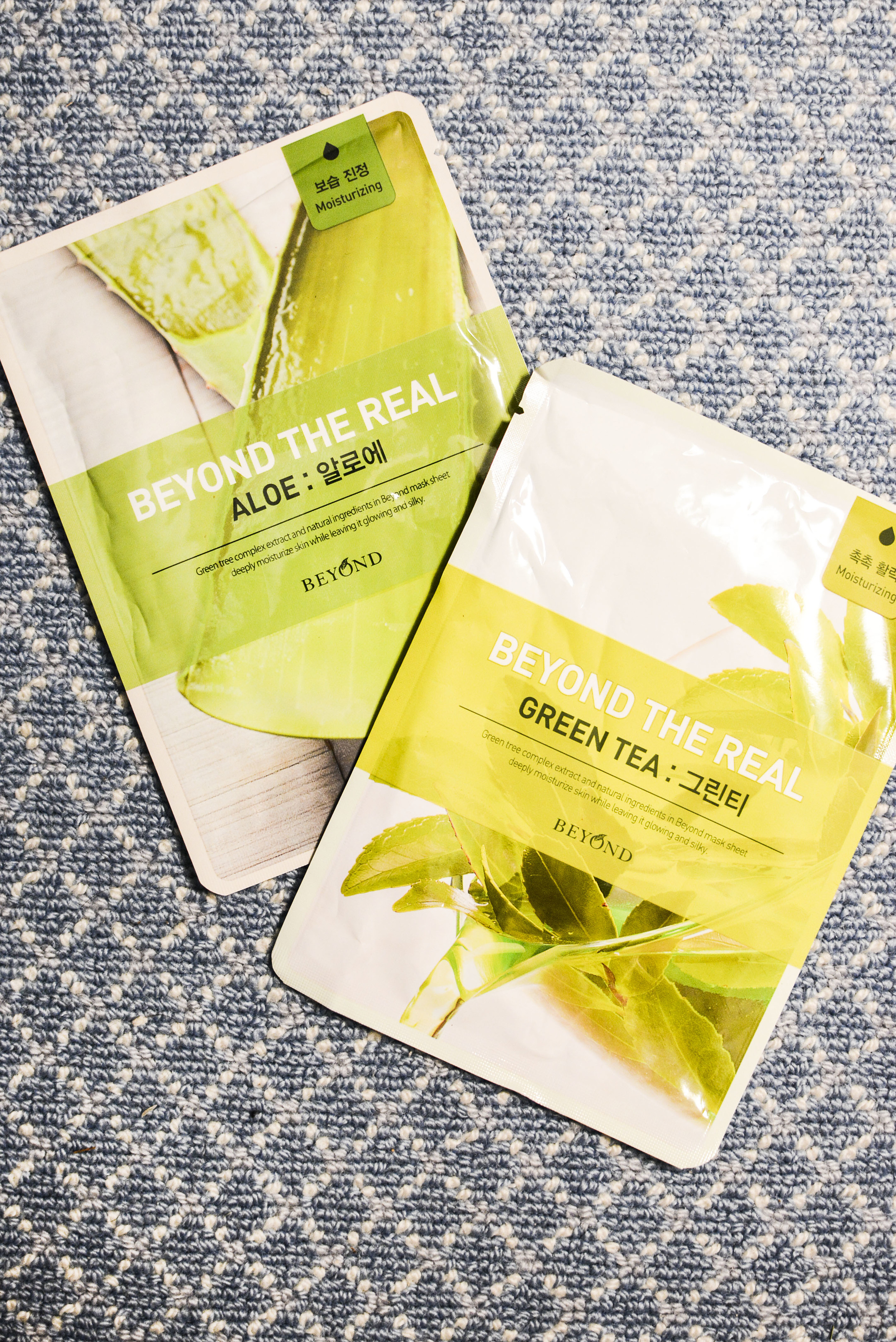 I learned that keeping your masks in the fridge make for faster and better activation once applied to the skin so I keep these in the fridge. Today I use the Aloe mask