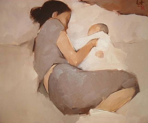 art by Nguyen Thanh Binh, a contemporary Vietnamese painter (b. 1954)