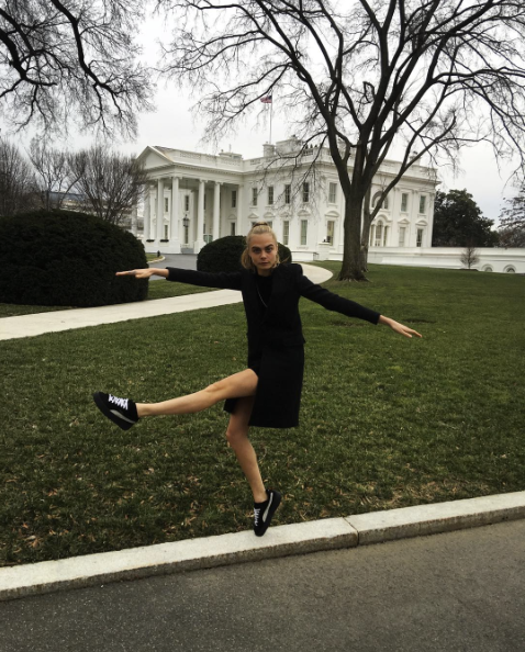Cara Delevinge x The White House